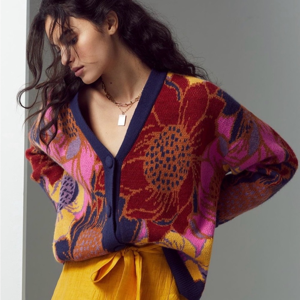 Farm Rio Tuileries Floral Cardigan - Picture 3 of 4